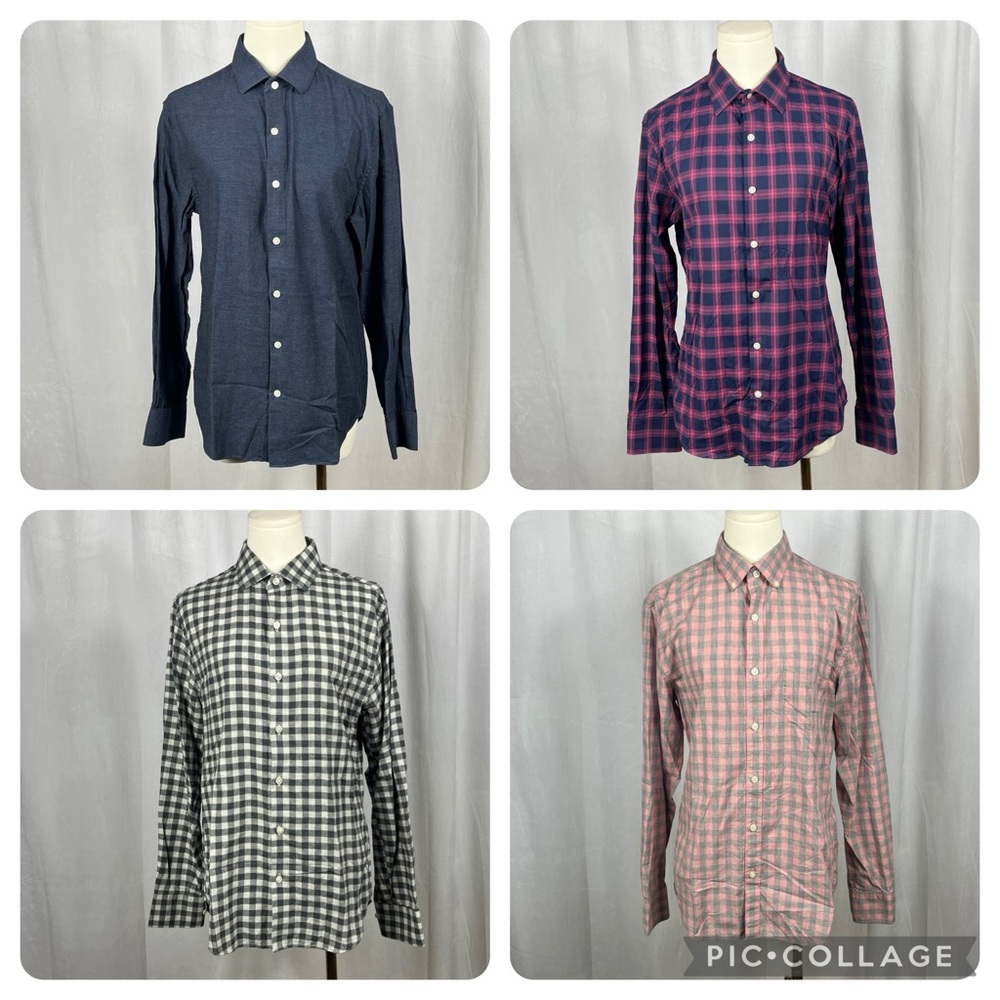 Bonobos Men’s‎ Casual Dress Button Down Long Sleeve Shirt Bundle.